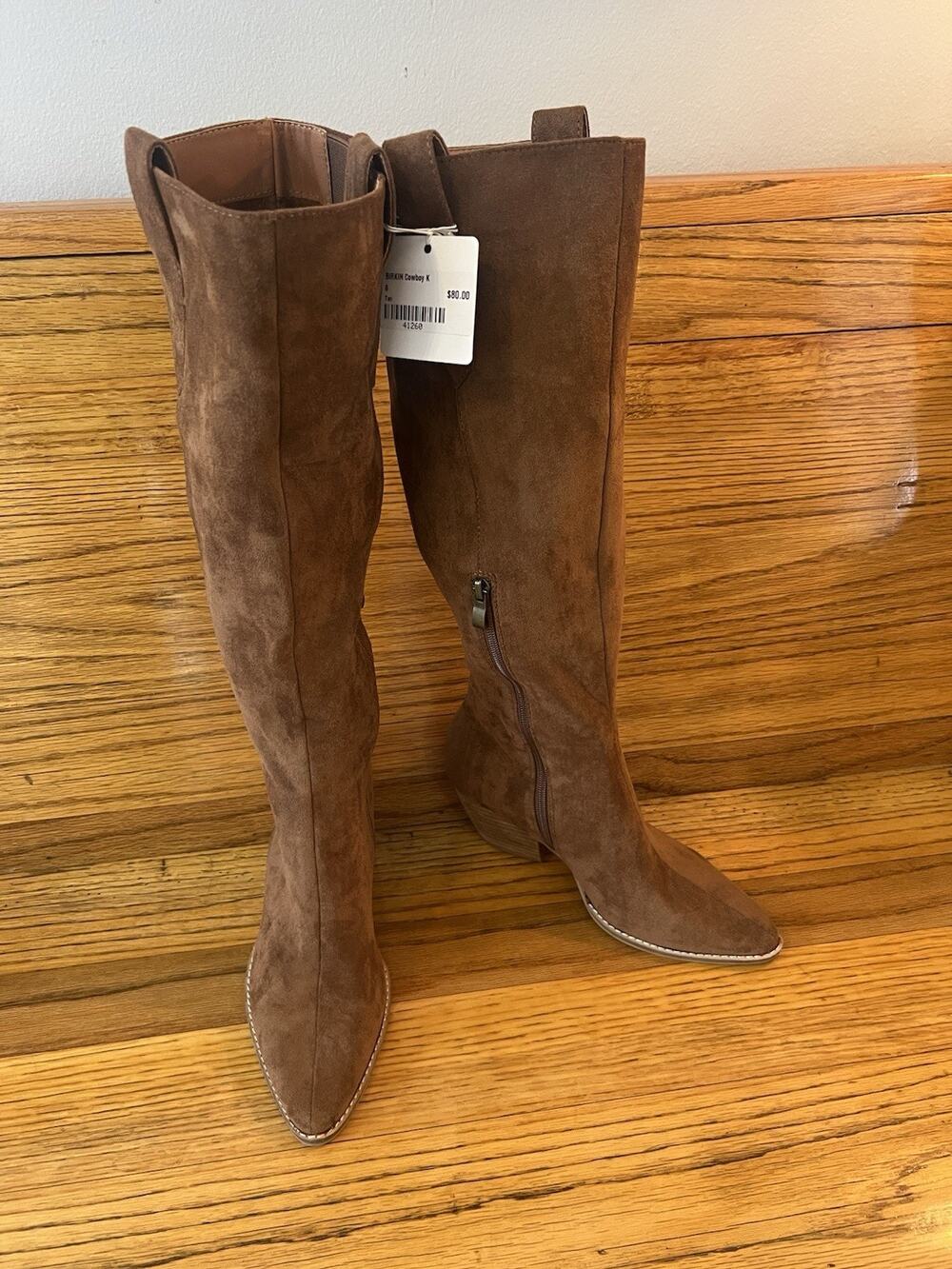 Cowboy Boots Women’s 6 Tan Knee High Western NWT